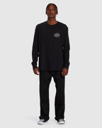 Mens Crayon Wave Long Sleeve T-Shirt