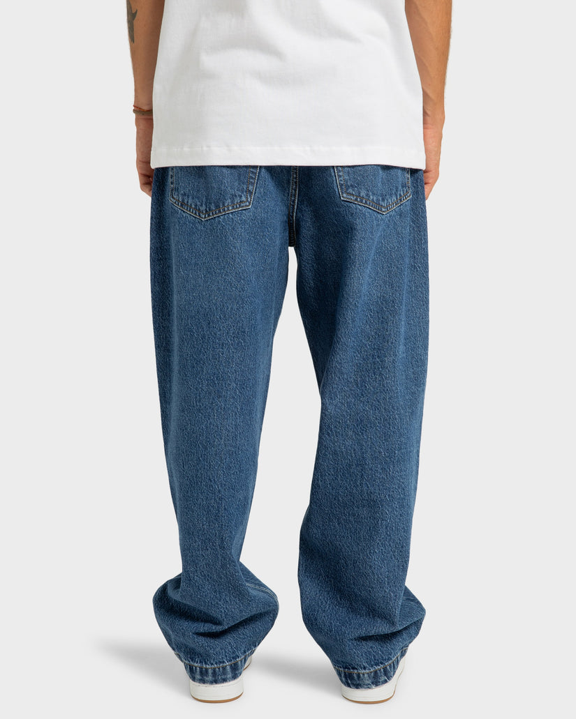 Mens Worker Baggy Relaxed Fit Jeans