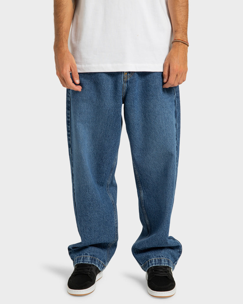 Mens Worker Baggy Relaxed Fit Jeans