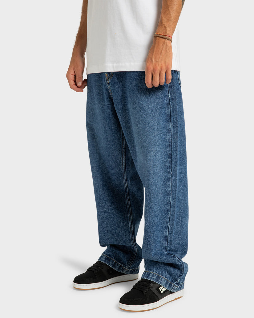 Mens Worker Baggy Relaxed Fit Jeans