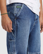 Mens Carpenter Baggy Denim Shorts