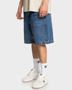 Mens Worker Baggy 19.5" Denim Shorts
