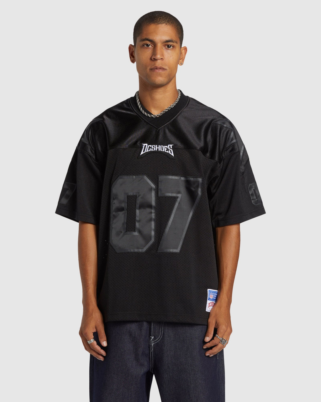 Mens Mens Blackout Football Jersey Short Sleeve Shirt