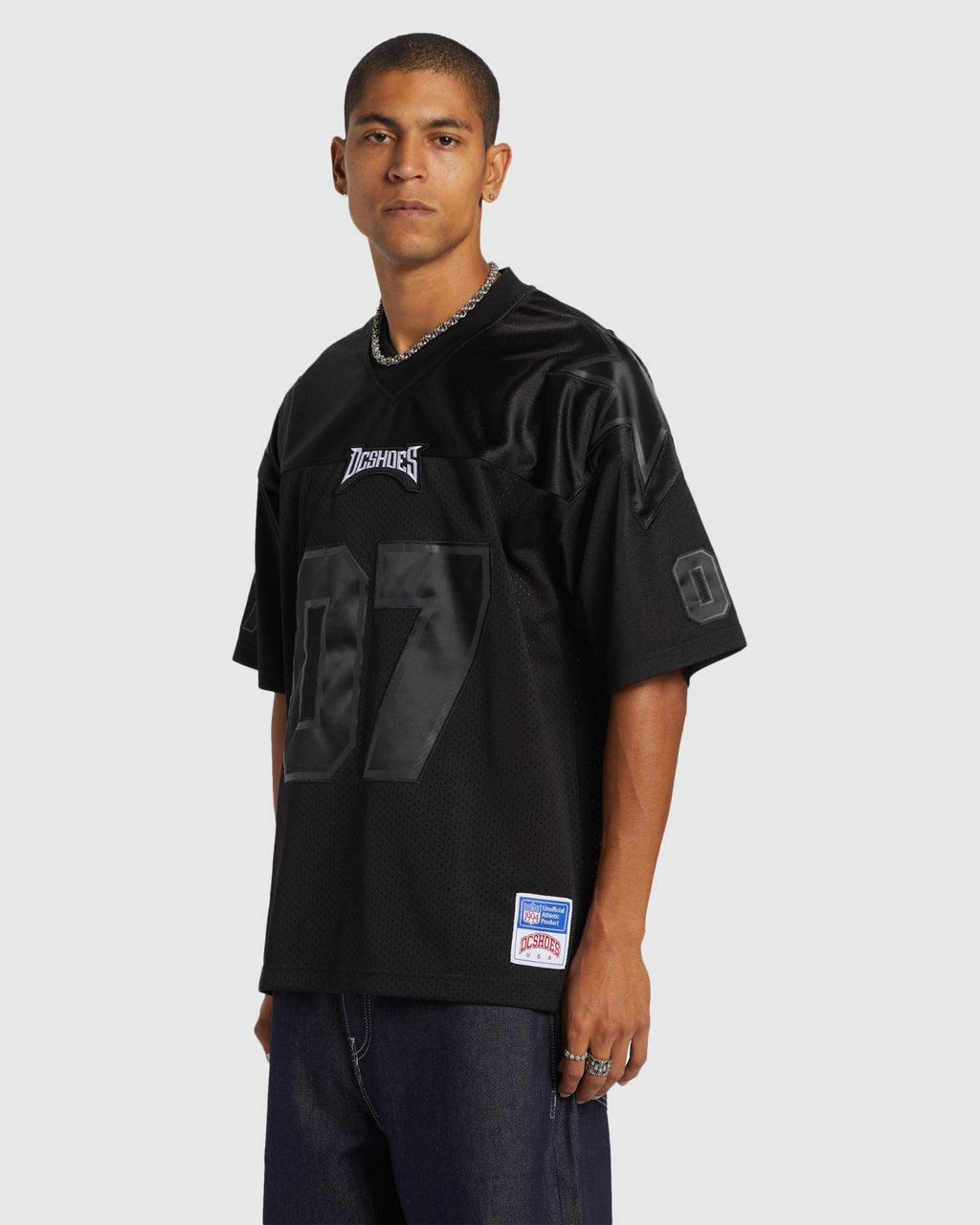 Mens Mens Blackout Football Jersey Short Sleeve Shirt