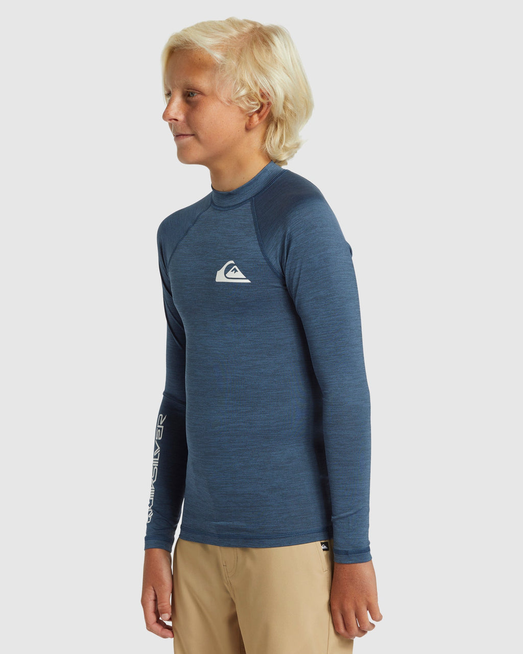 Boys 8-16 Everyday Solid Long Sleeve UPF 50 Rash Vest