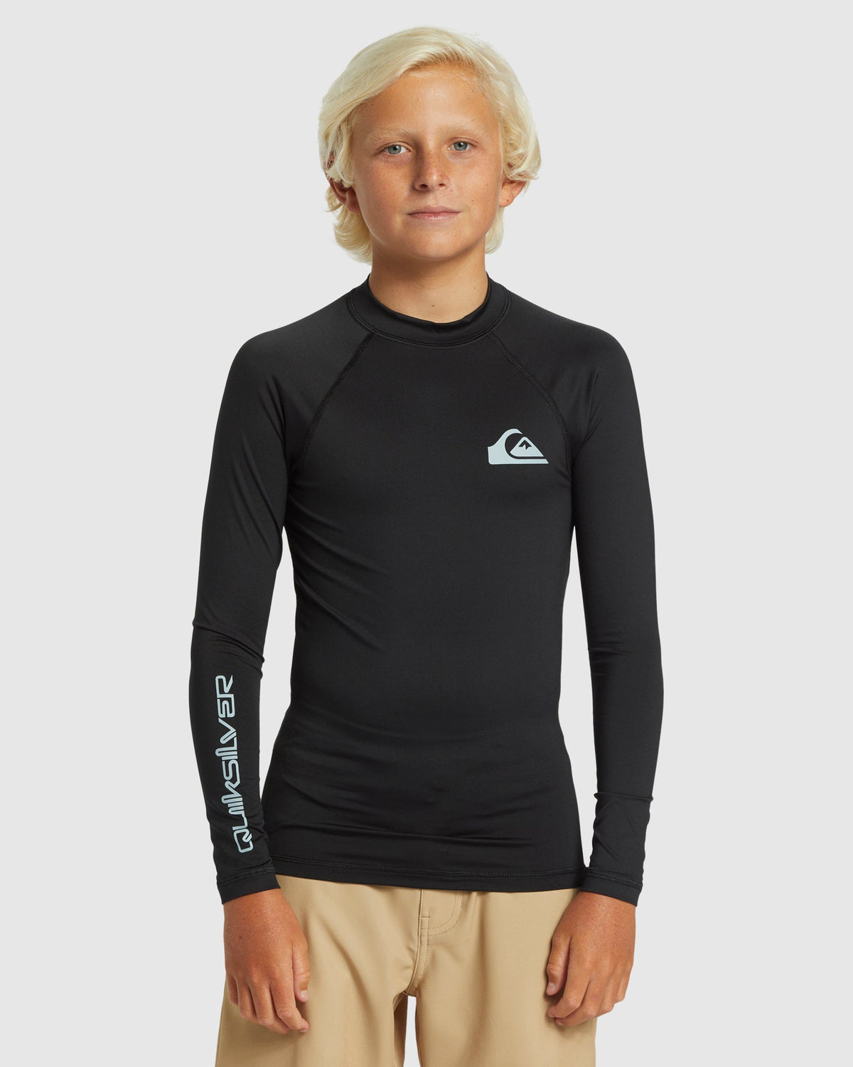 Boys 8-16 Everyday Solid Long Sleeve UPF 50 Rash Vest