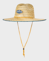 Mens Waterman Dredged Straw Hat