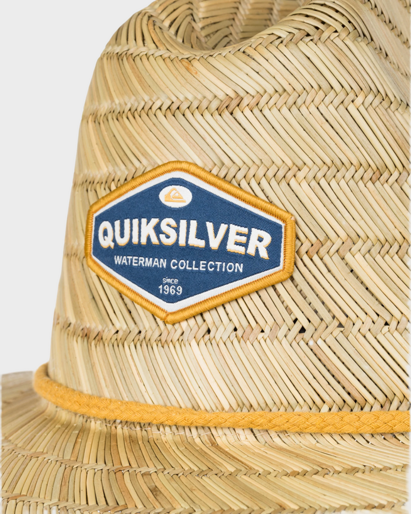 Mens Waterman Dredged Straw Hat