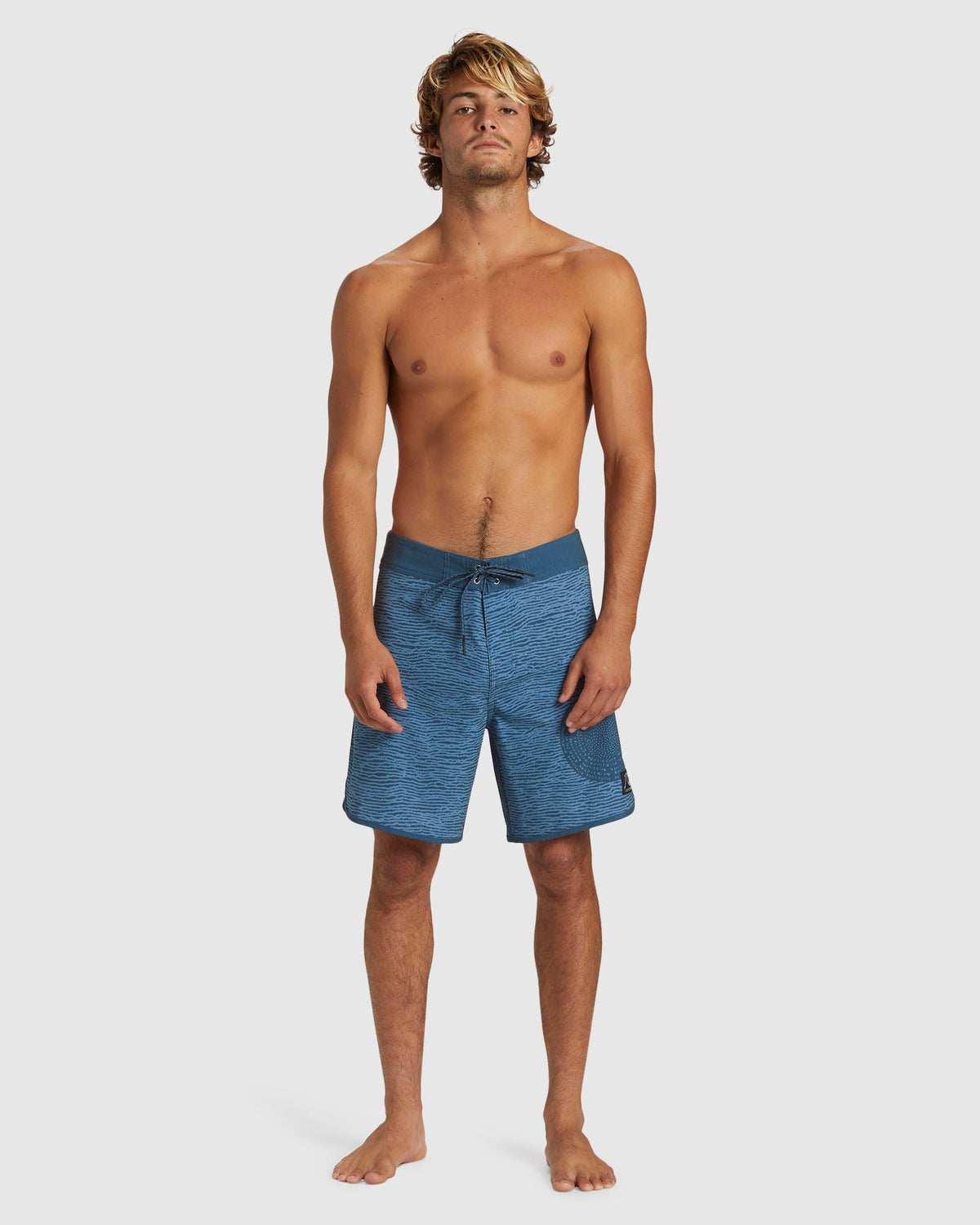 Mens Scallop Blank Canvas 18" Boardshorts
