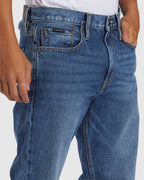 Mens Modern Wave Aged Regular Fit Jeans