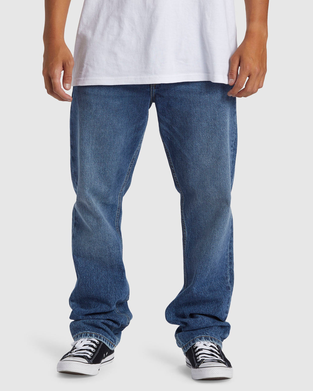 Mens Modern Wave Aged Regular Fit Jeans