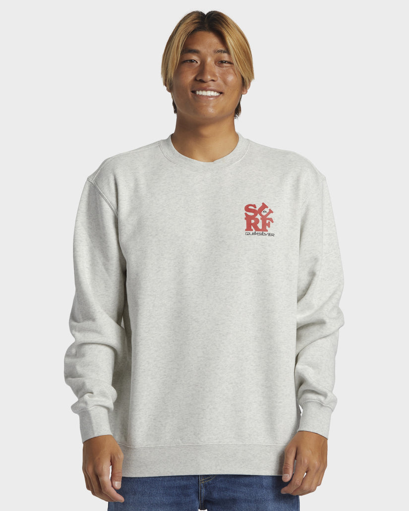 Mens Graphic Mix Pullover Sweatshirt