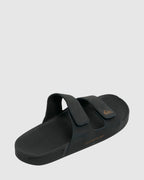 Mens Rivi Leather Double Adjust Slides