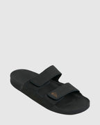 Mens Rivi Leather Double Adjust Slides