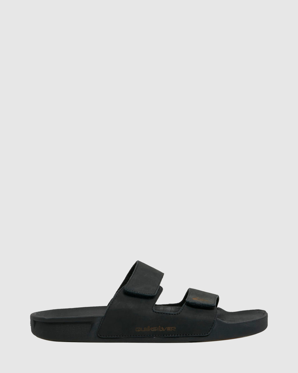 Mens Rivi Leather Double Adjust Slides
