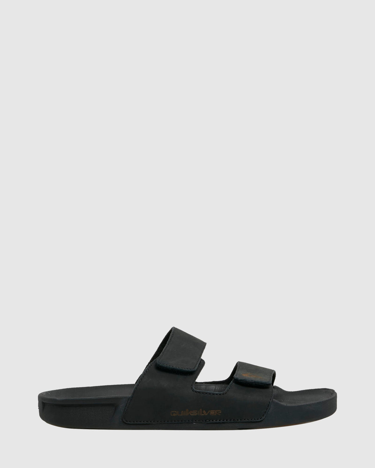 Mens Rivi Leather Double Adjust Slides
