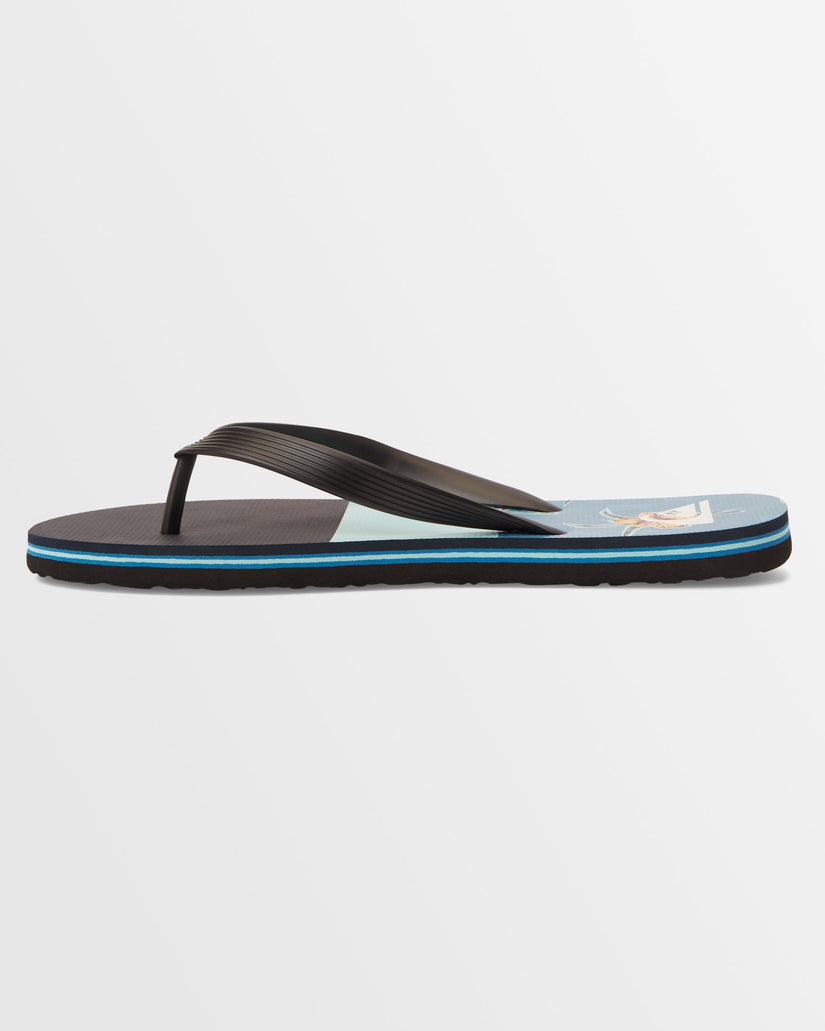 Mens Molokai Art Beach Flip-Flops