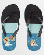 Mens Molokai Art Beach Flip-Flops