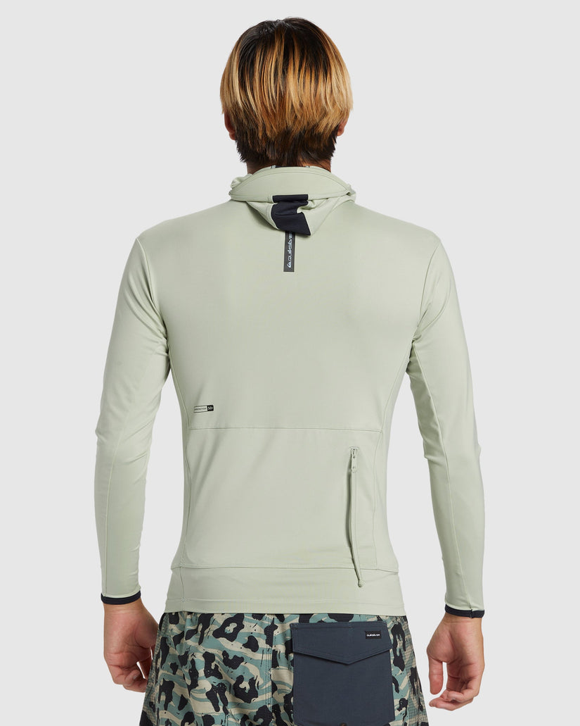 Mens Highline Long Sleeve UPF 50 Hooded Rash Guard