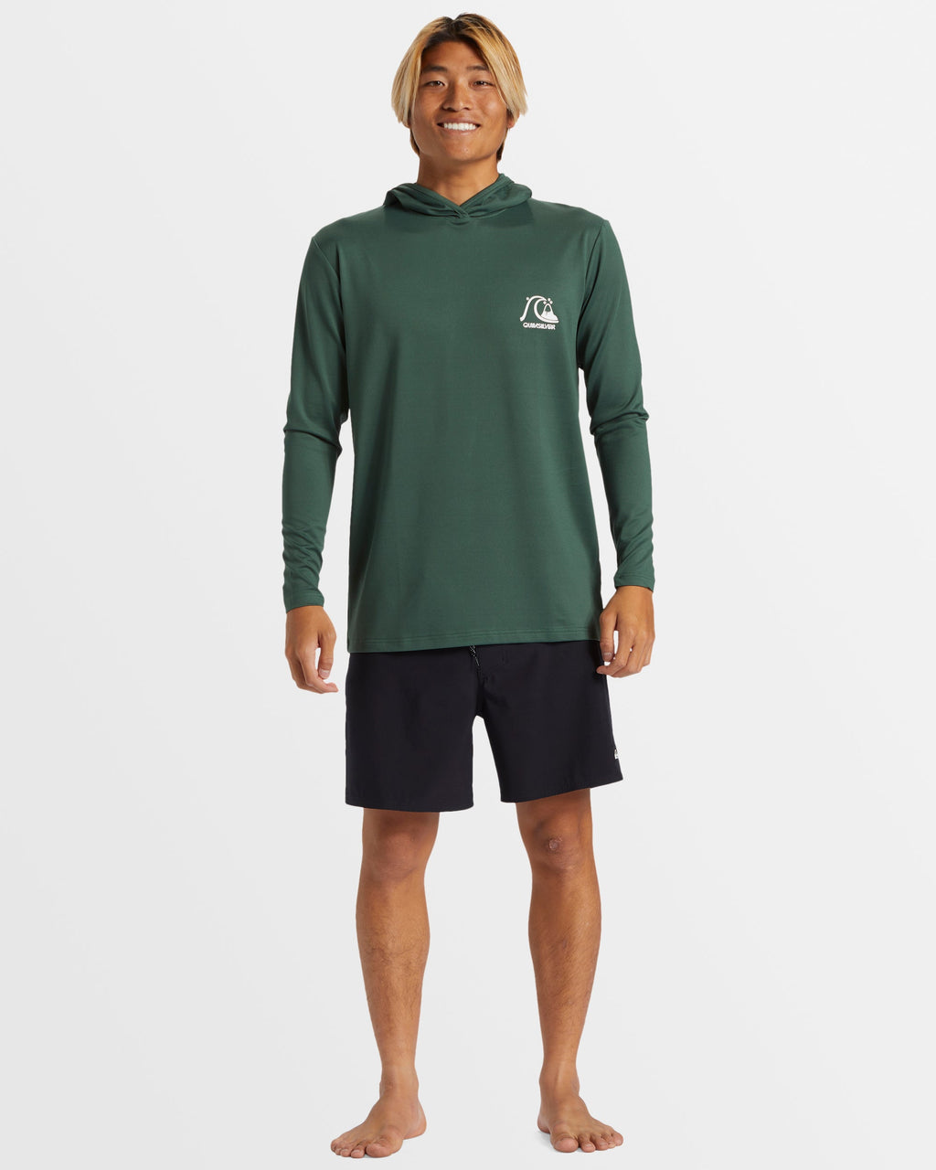 Mens DNA Bubble Long Sleeve UPF 50 Hooded Rash Guard