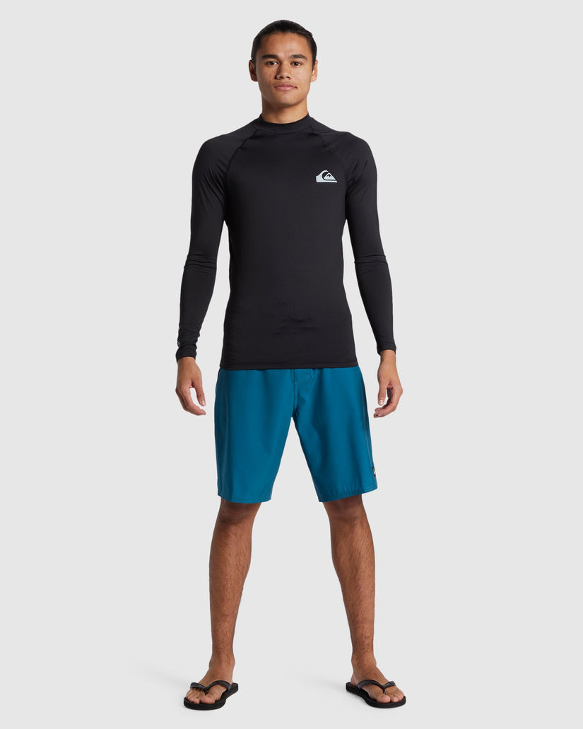 Buy Mens Everyday Long Sleeve UPF 50 Rash Vest by Quiksilver | Amazon ...