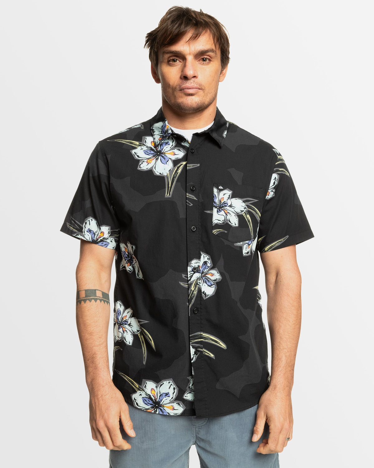 Mens Apero Stretch Classic Short Sleeve Shirt