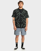 Mens Abstract Island Short Sleeve Shirt