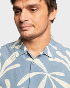 Mens Abstract Island Short Sleeve Shirt