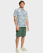 Mens Abstract Island Short Sleeve Shirt