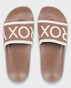 Womens Slippy Knit Slides