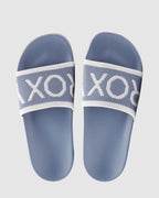 Womens Slippy Knit Slides