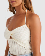 Womens Venice Cropped Strap Tank Top