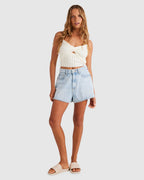 Womens Venice Cropped Strap Tank Top