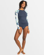 Womens Long Sleeve Printed Rashguard L/Sl Surf Tee