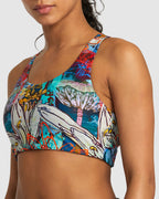 Womens Sage Cross Back Bra