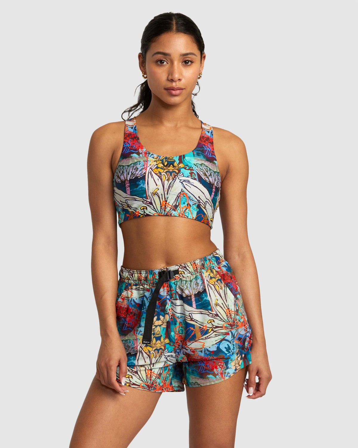 Womens Sage Cross Back Bra