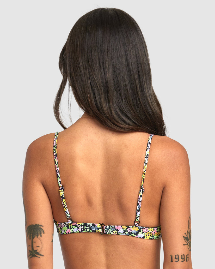 Womens Flower Field Underwire Bikini Top