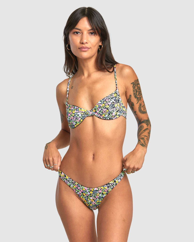 Womens Flower Field Underwire Bikini Top