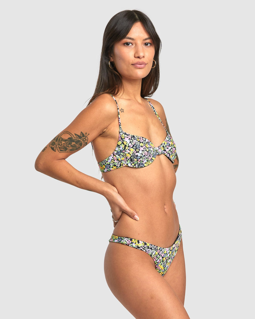 Womens Flower Field Underwire Bikini Top