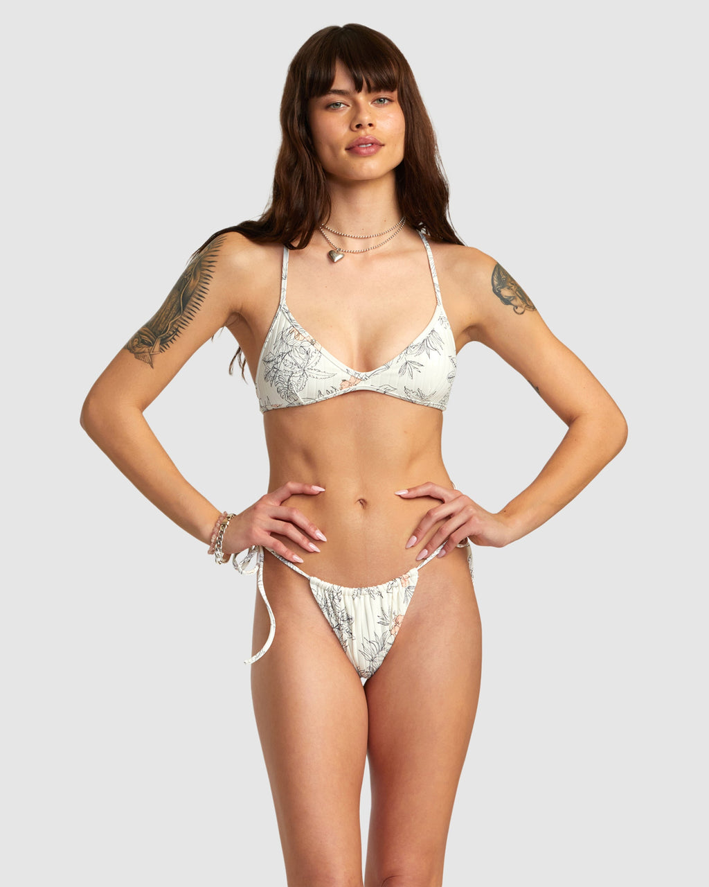 Womens Free Hand Tri Crossback Bikini Top