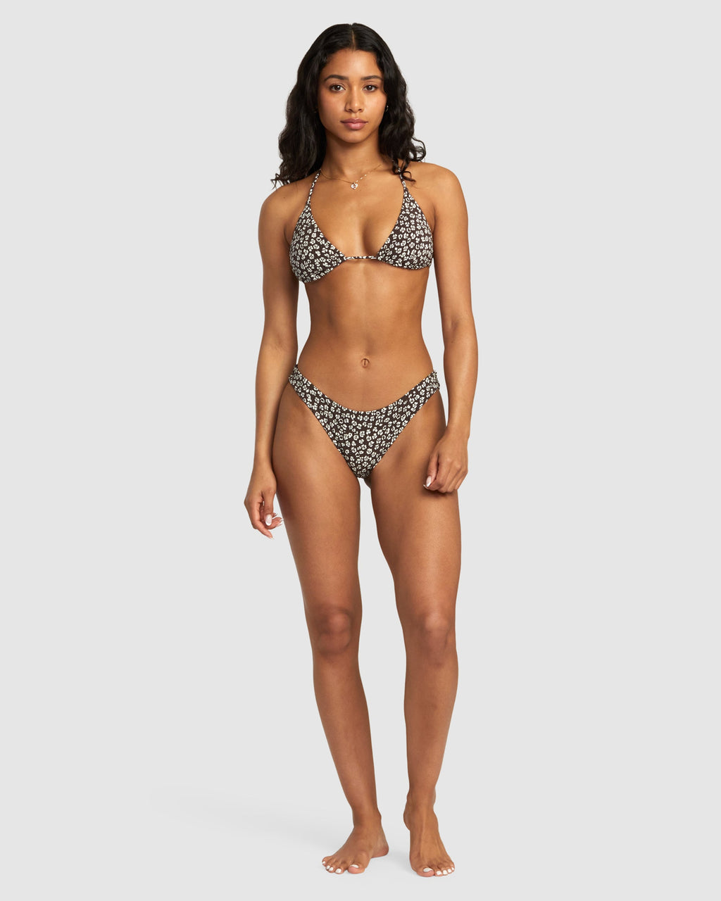 Womens Ditz Halter Tri Bikini Top