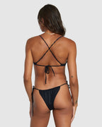 Womens Solid Tie Skimpy Bikini Bottom