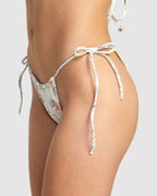 Womens Free Hand Slide Tie Skimpy Bikini Bottom
