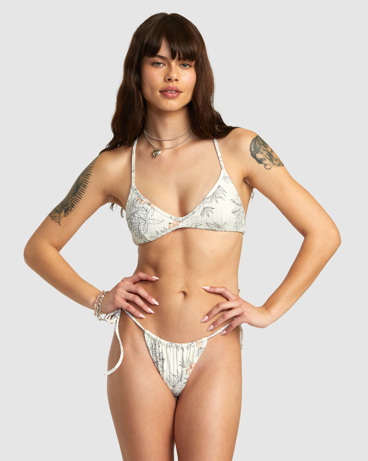 Womens Free Hand Slide Tie Skimpy Bikini Bottom