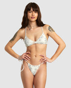 Womens Free Hand Slide Tie Skimpy Bikini Bottom