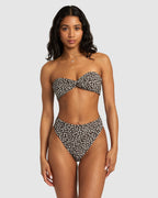 Womens Ditz High Rise Cheeky Bikini Bottom