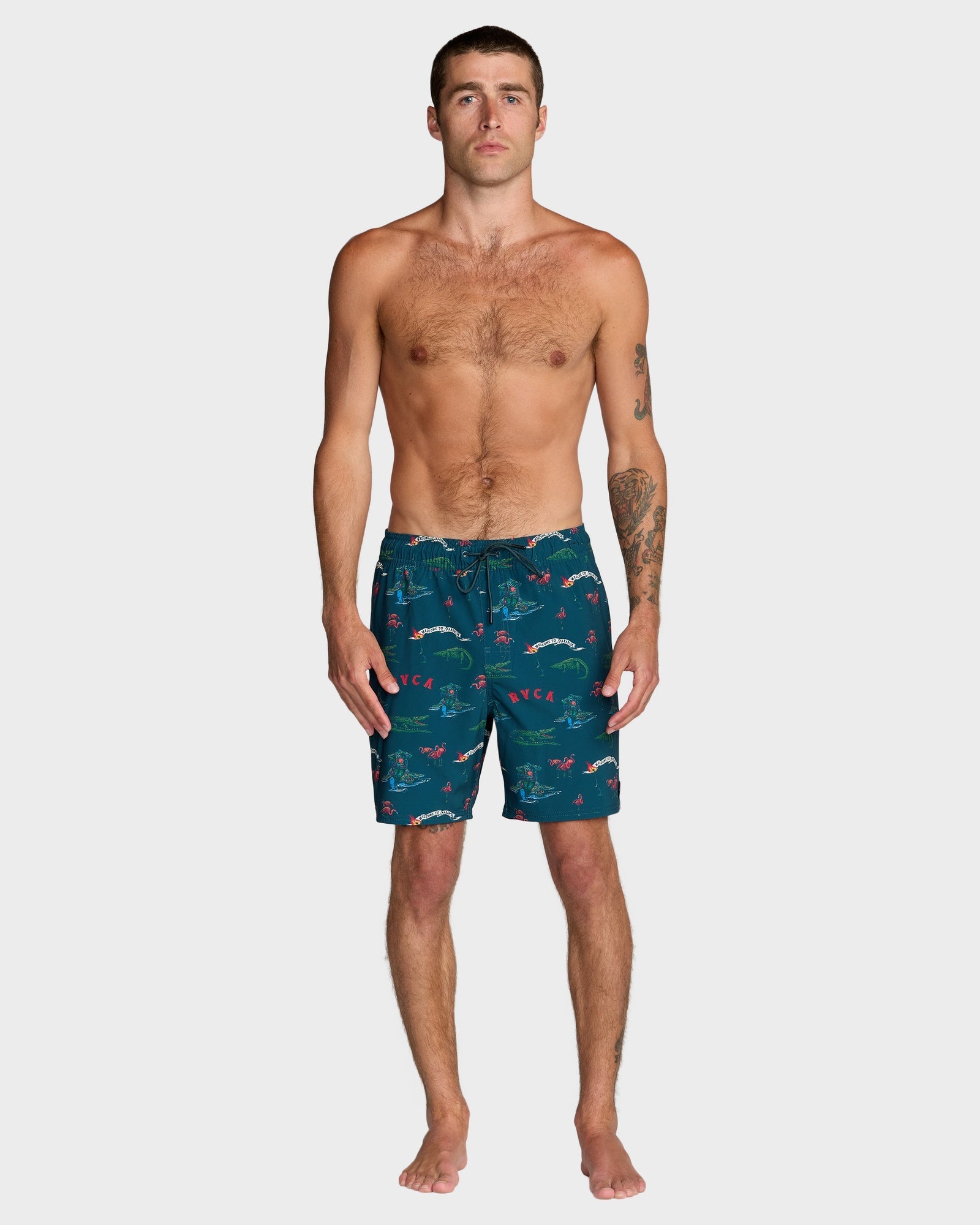 Mens VA Elastic 17" Swim Shorts