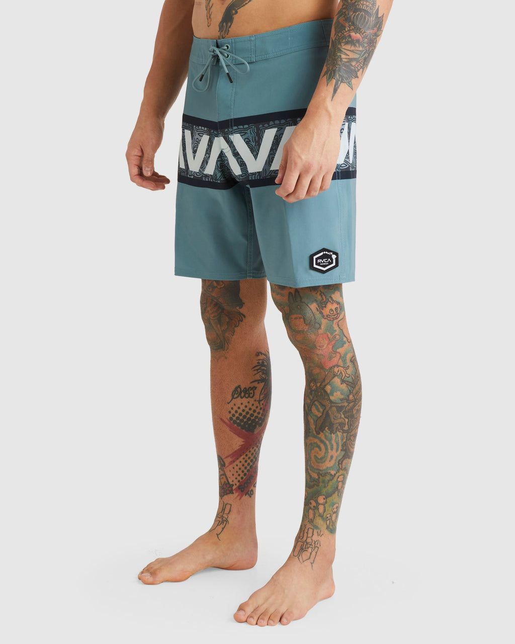 Mens Oblow Tiki Banded  18" Boardshorts