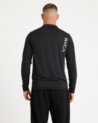 Mens Sport Vent Half Zip Long Sleeve T-Shirt