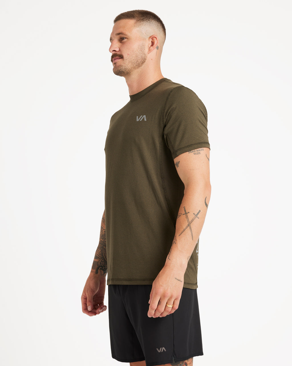 Mens Sport Vent Stripe T-Shirt